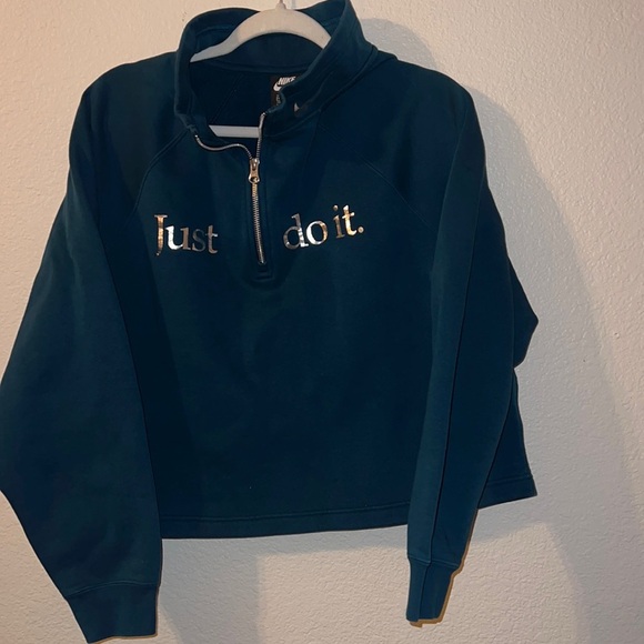 Nike just do it crop half zip - Picture 1 of 3